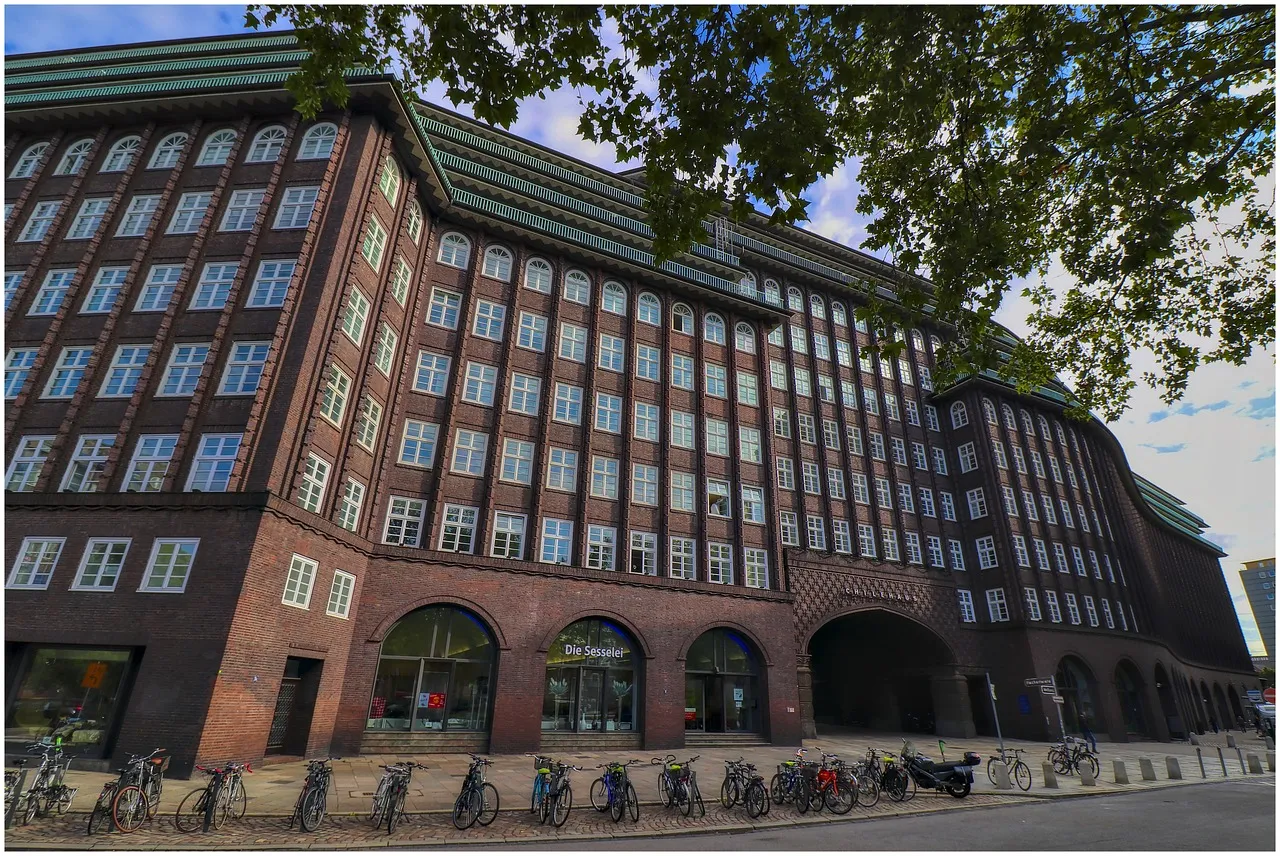 Brick blocks of the Kontorhaus district
