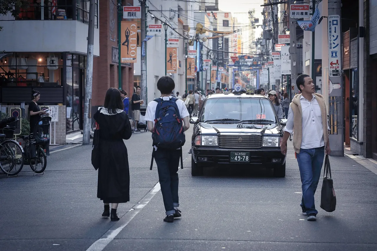 A side street in central Osaka