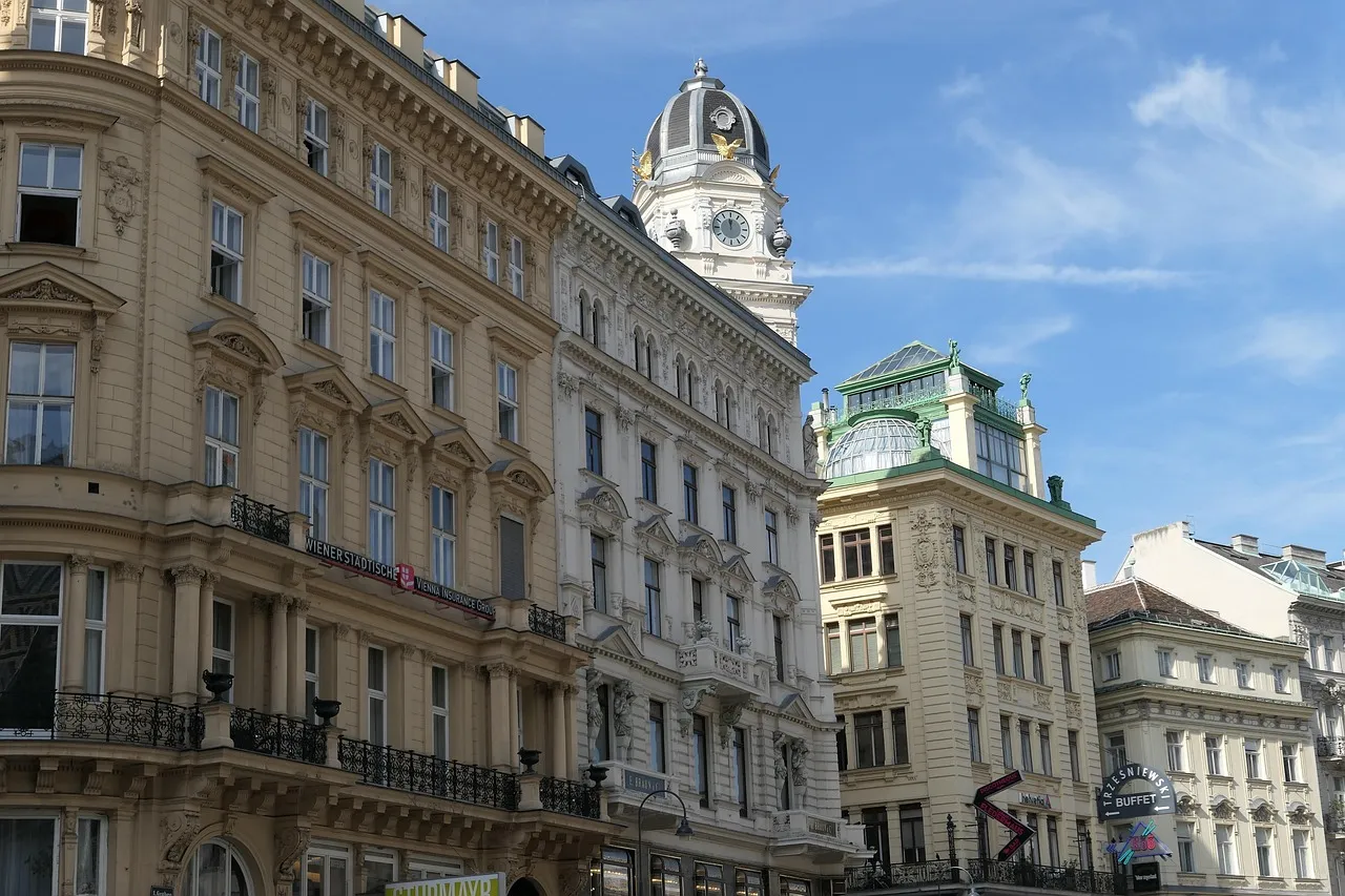 Nineteenth-century facades in Vienna